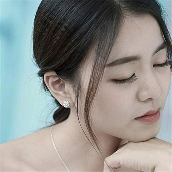 925 Sterling Silver Jewelry Sets Romantic Cherry Blossoms Flower - Picture 5 of 6